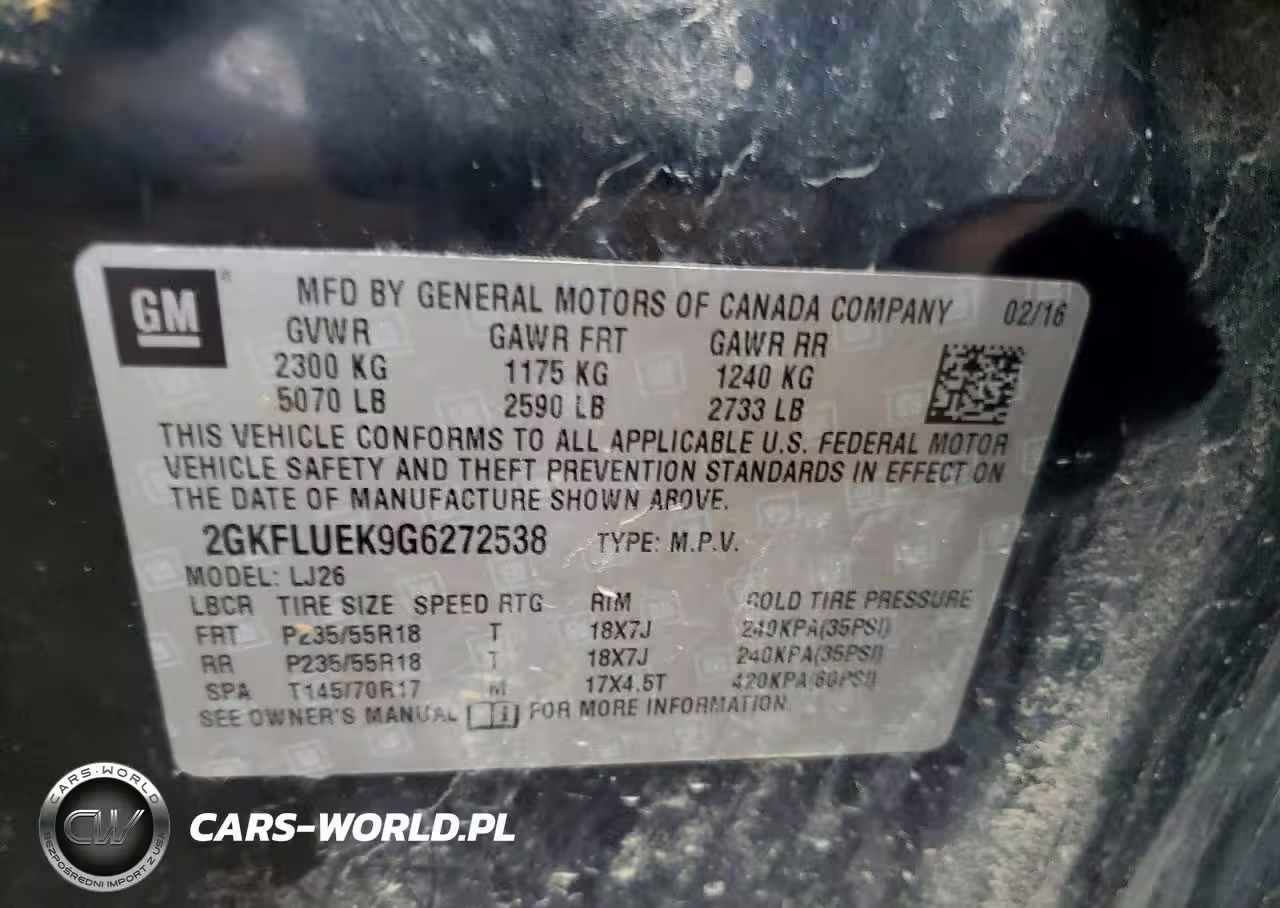 2016 GMC Terrain Slt VIN:2GKFLUEK9G6272538 - 13