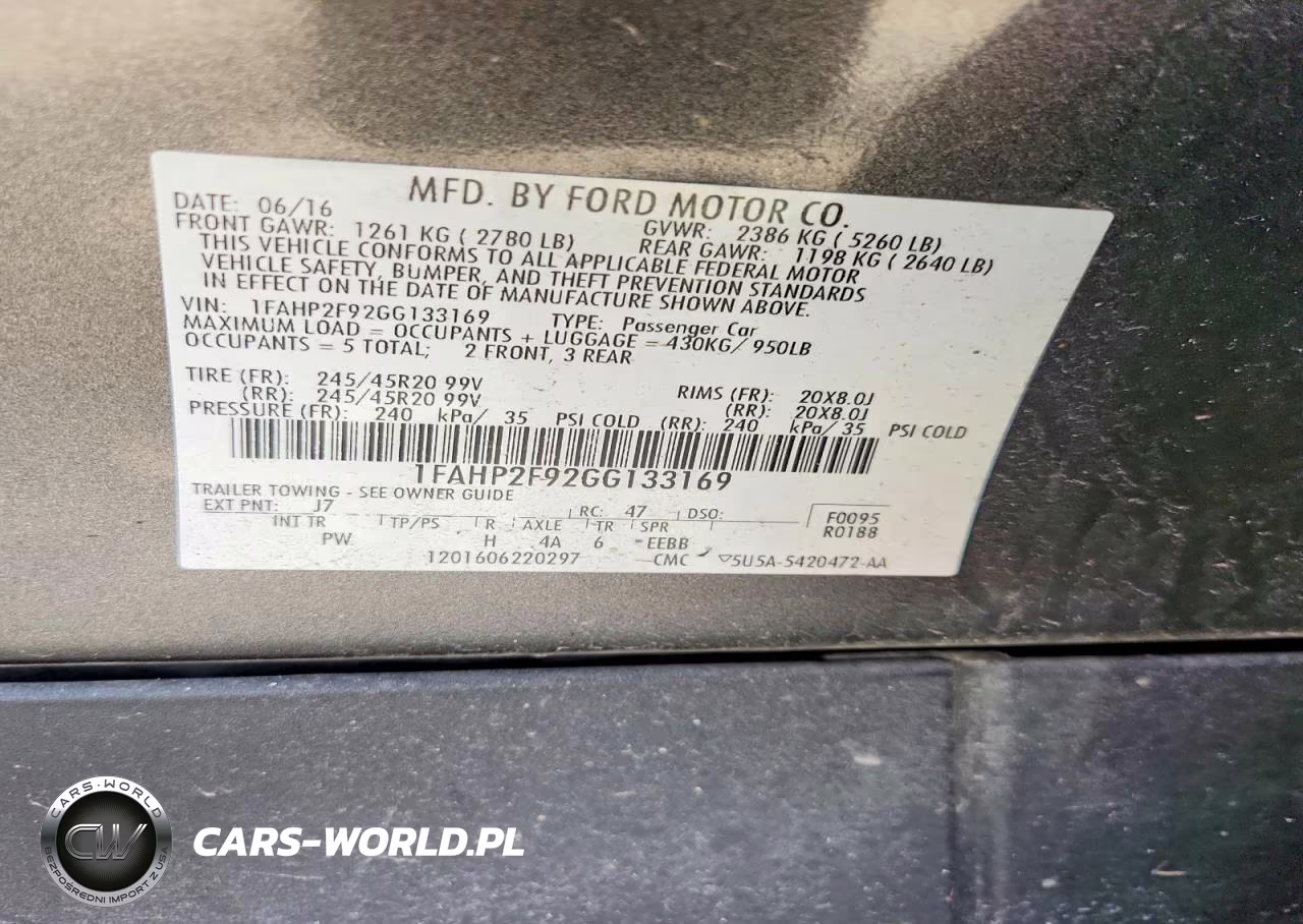 2016 Ford Taurus Limited VIN:1FAHP2F92GG133169 - 12