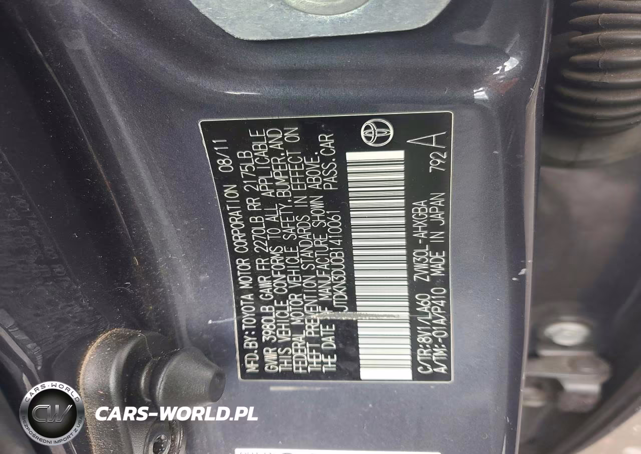 2011 Toyota Prius Five VIN:JTDKN3DU0B1410061 - 12