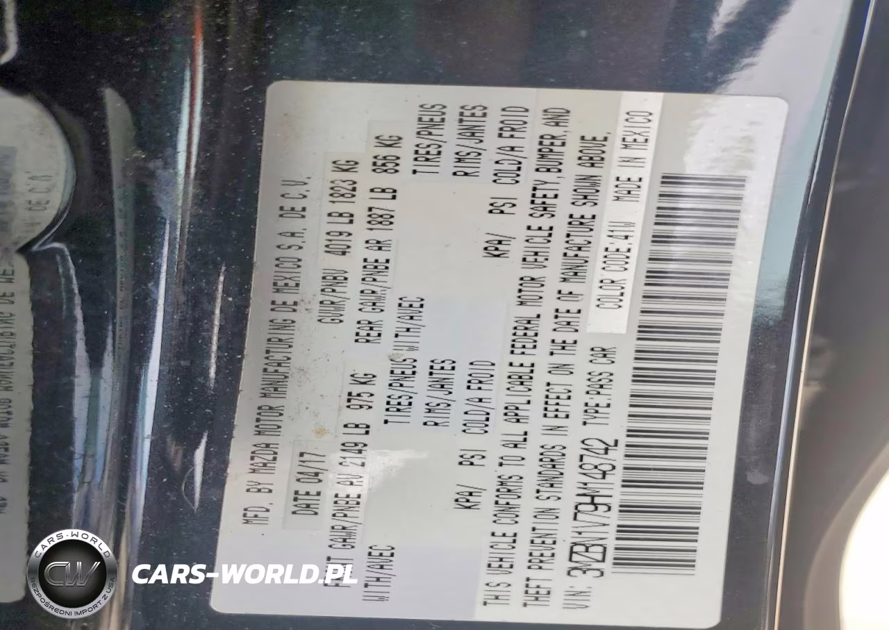 2017 Mazda 3 Touring VIN:3MZBN1V79HM148742 - 12