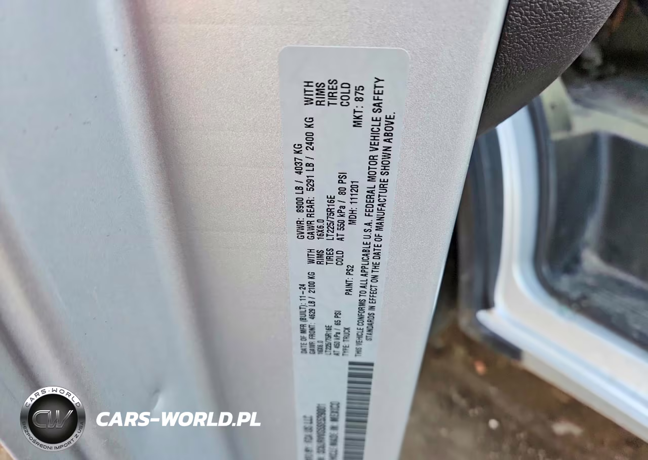 2025 Ram Promaster 2500 Delivery Van VIN:3C6LRVVG5SE529001 - 13