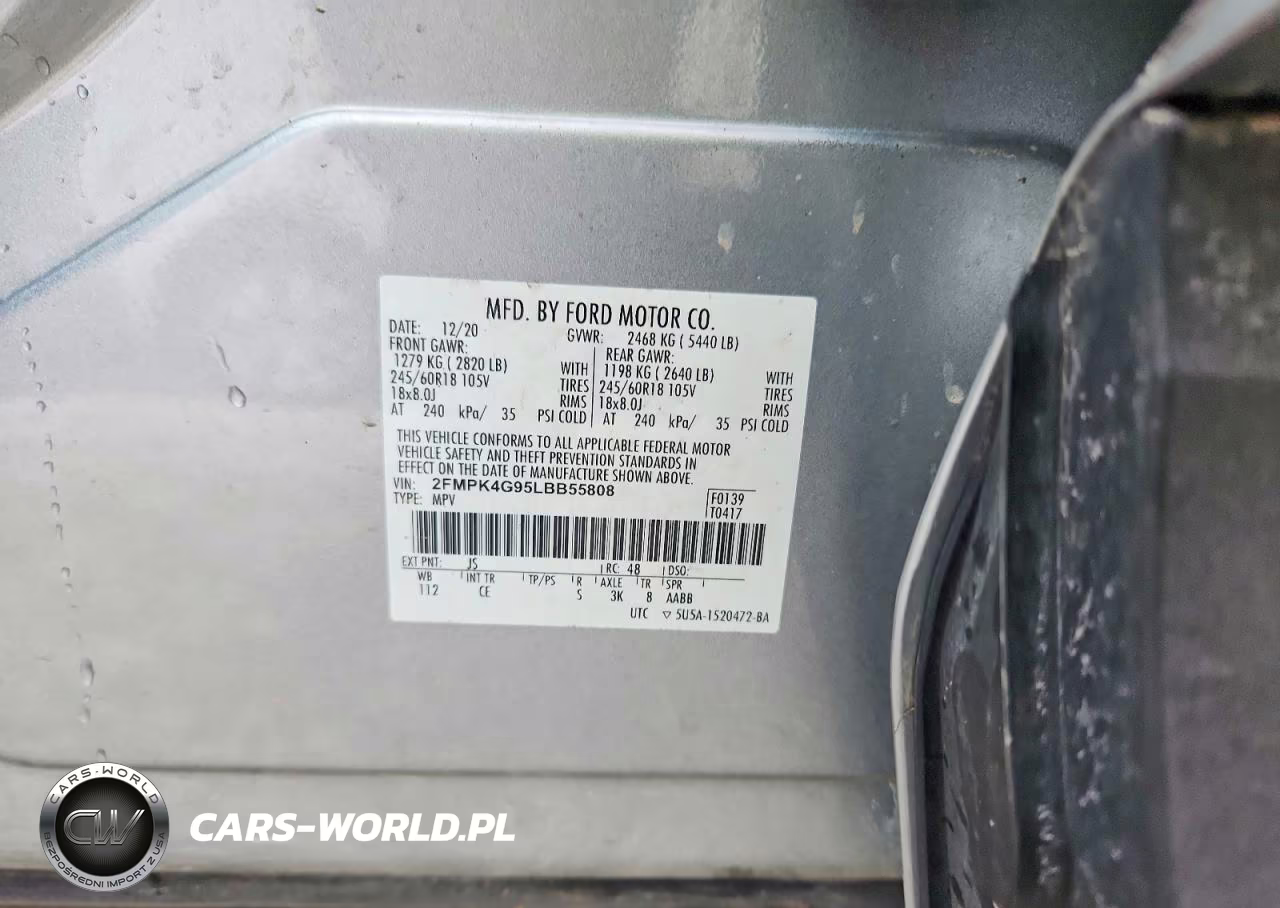 2020 Ford Edge Se VIN:2FMPK4G95LBB55808 - 13