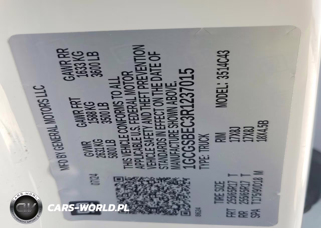 2024 Chev Colorado VIN:1GCGSBEC3R1237015 - 12