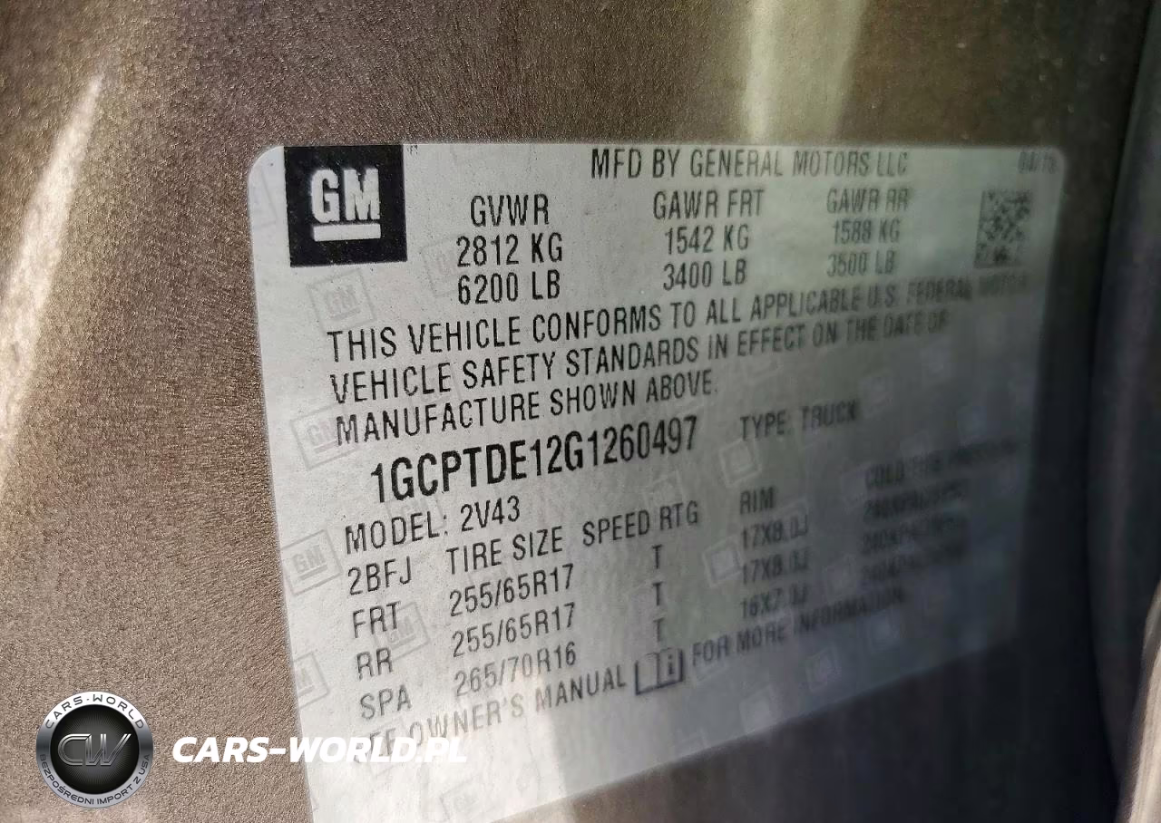 2016 Chevrolet Colorado Z71 VIN:1GCPTDE12G1260497 - 12