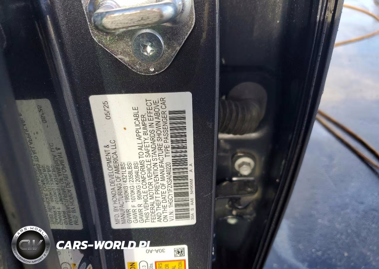 2025 Honda Accord Lx VIN:1HGCY1F2XSA040220 - 12
