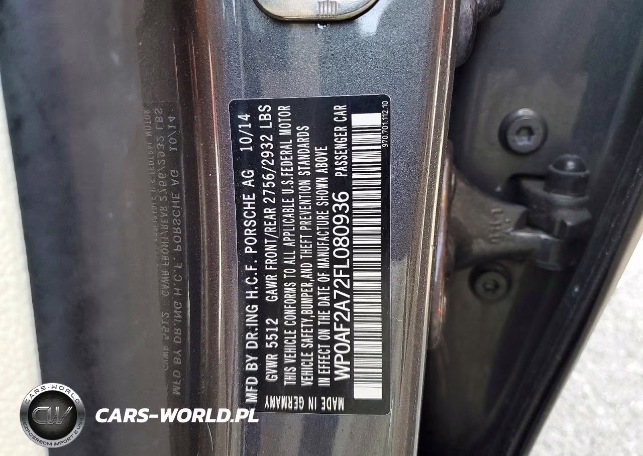 2015 Porsche Panamera Gts VIN:WP0AF2A72FL080936 - 12