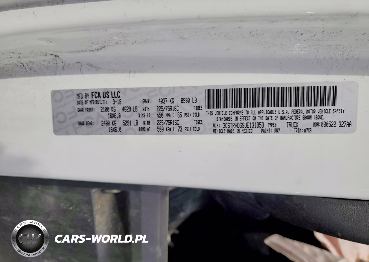 2018 Ram Promaster 2500 Delivery Van VIN:3C6TRVDG9JE131953 - 13
