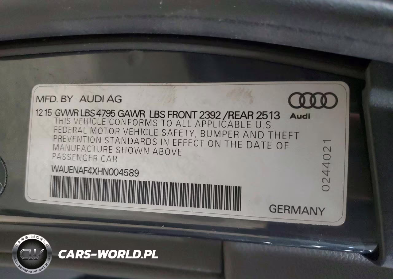 2017 Audi A4 Premium Plus VIN:WAUENAF4XHN004589 - 12