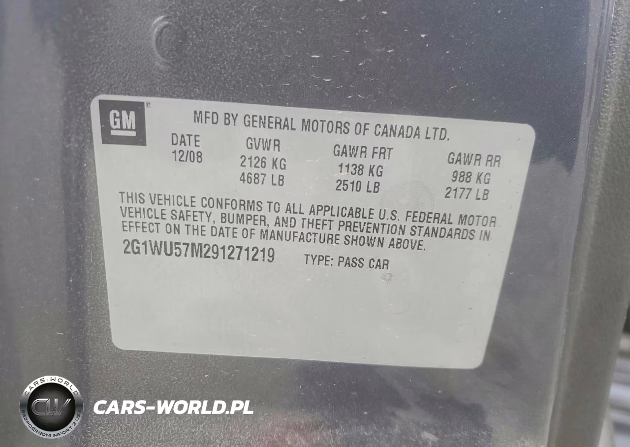 2009 Chevrolet Impala Ltz VIN:2G1WU57M291271219 - 13