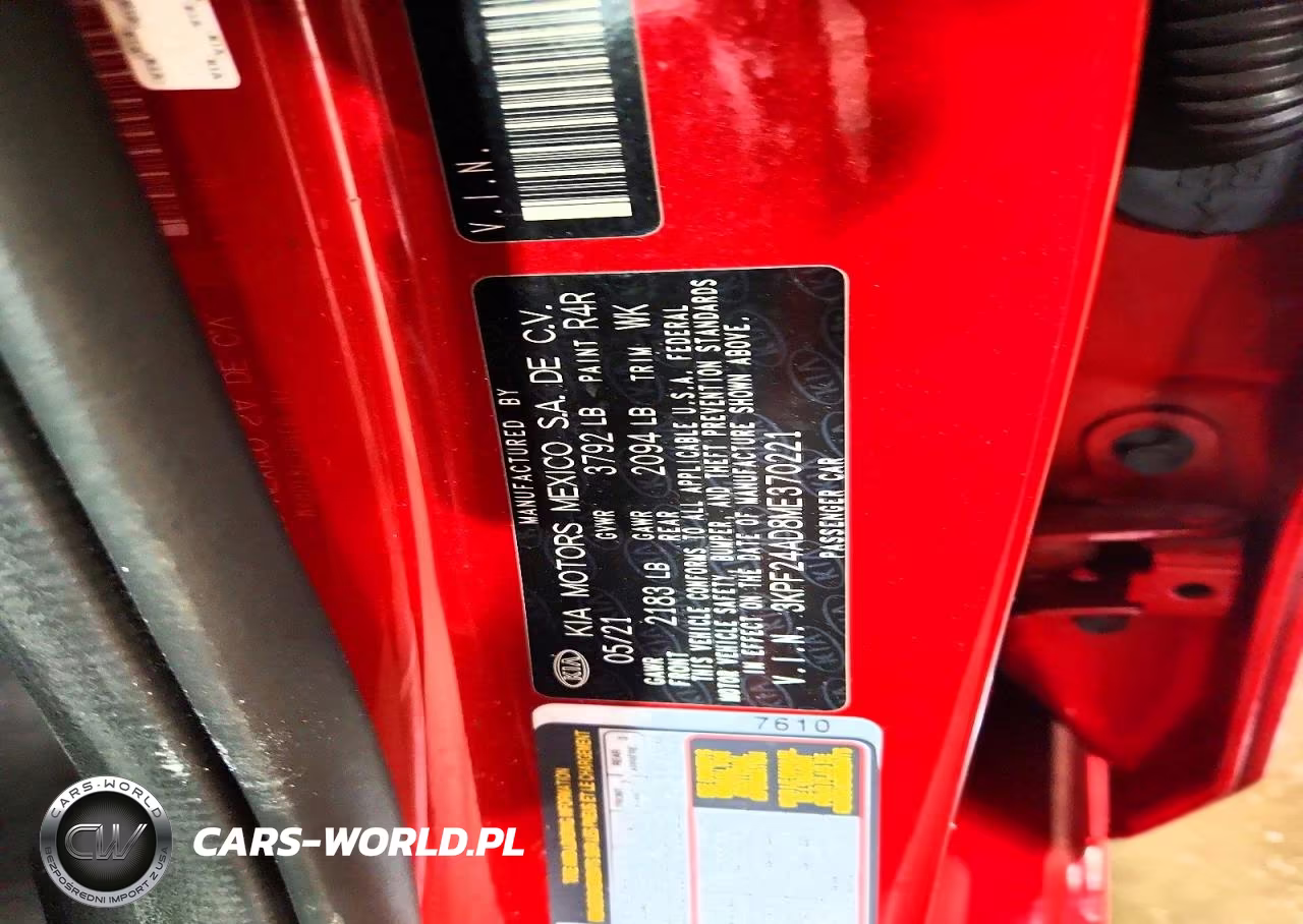 2021 Kia Forte Lxs VIN:3KPF24AD8ME370221 - 12