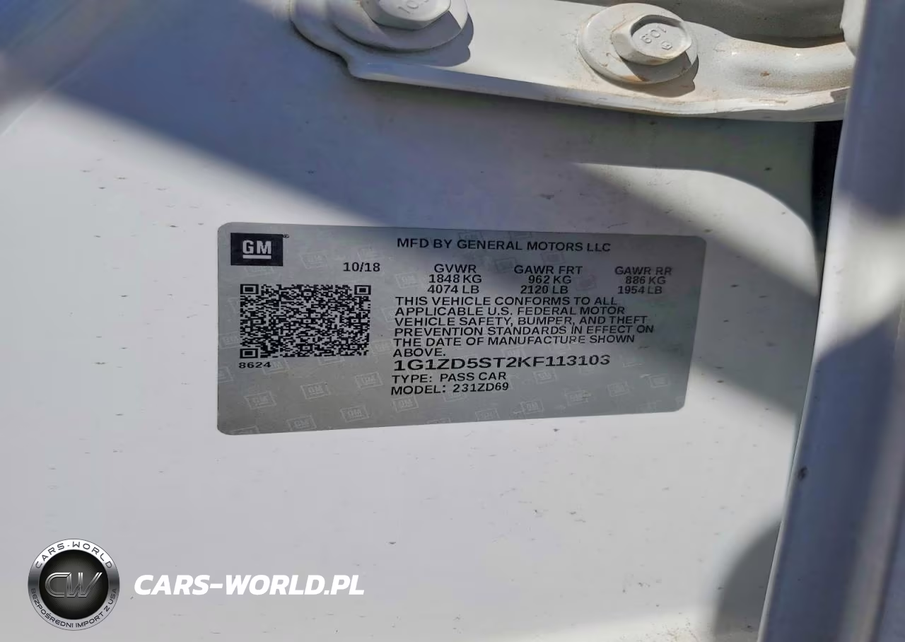 2019 Chevrolet Malibu Lt VIN:1G1ZD5ST2KF113103 - 12