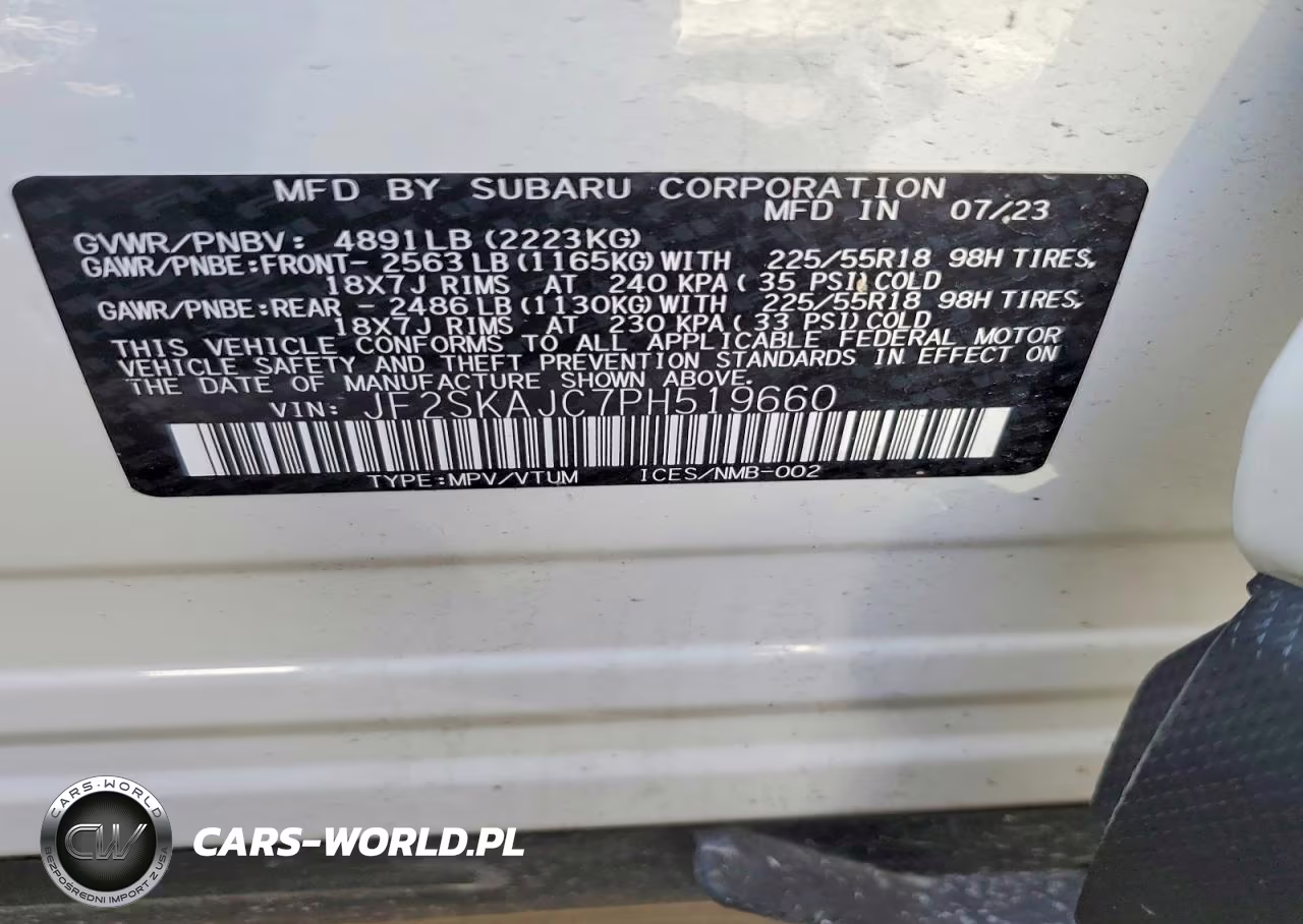 2023 Subaru Forester Sport VIN:JF2SKAJC7PH519660 - 13