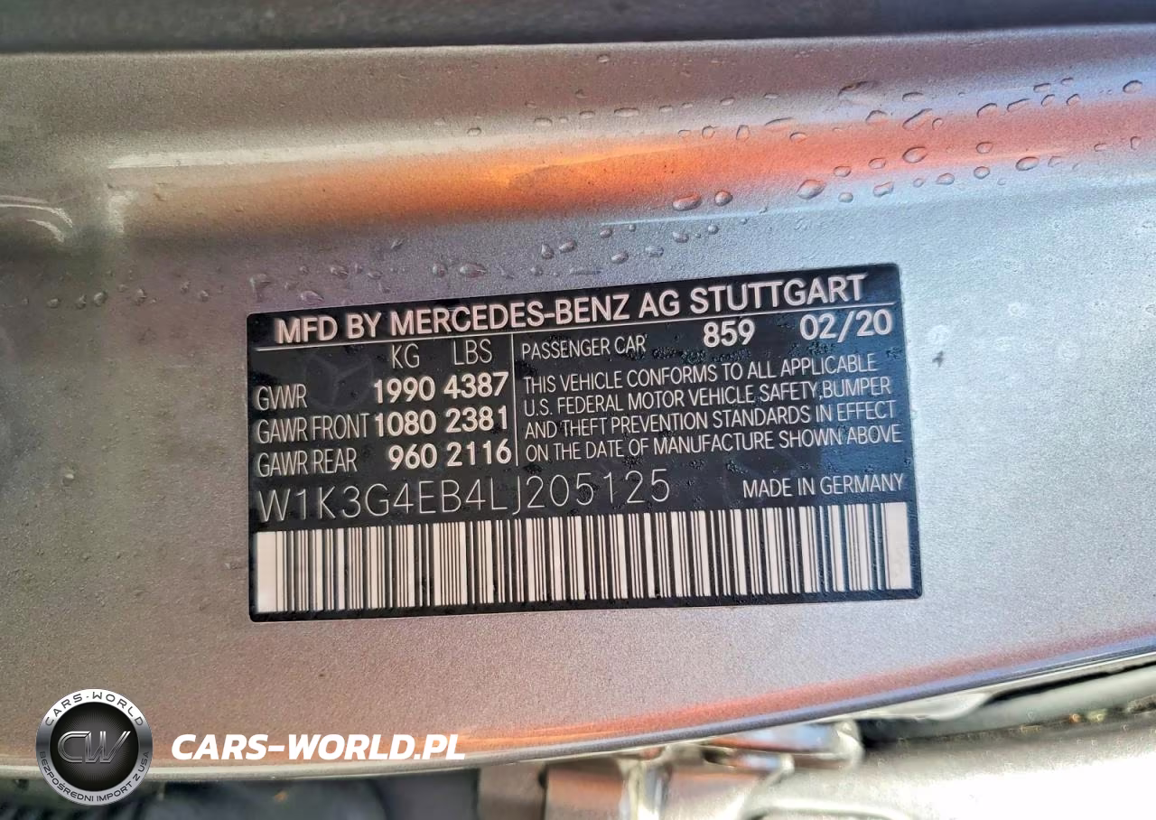 2020 Mercedes-Benz A 220 VIN:W1K3G4EB4LJ205125 - 13