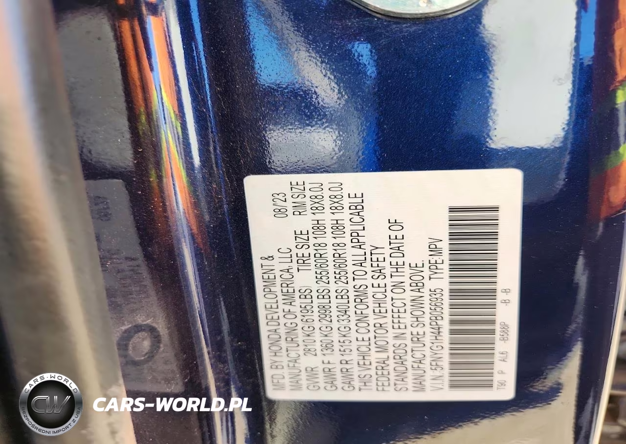 2023 Honda Pilot Exl VIN:5FNYG1H44PB056935 - 14