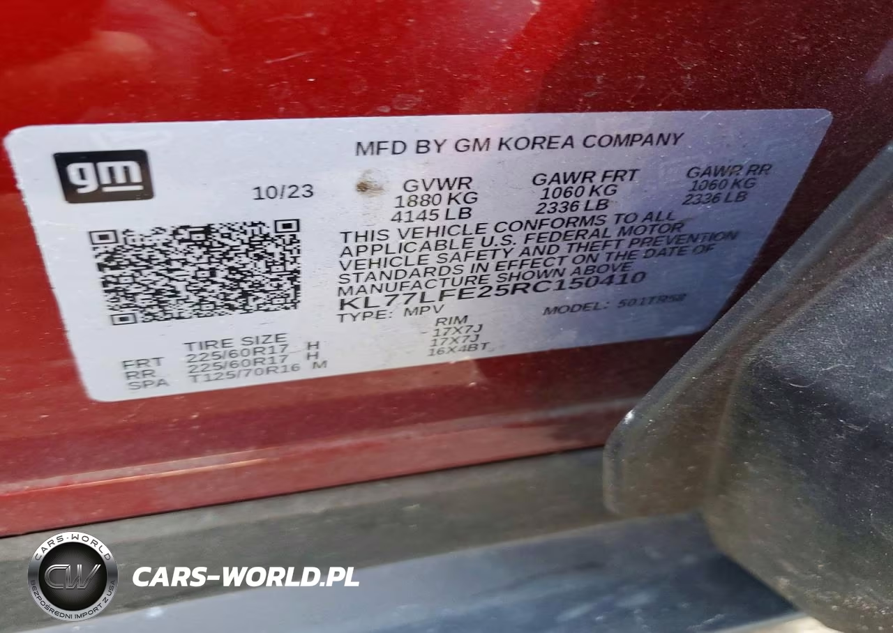 2024 Chevrolet Trax VIN:KL77LFE25RC150410 - 13