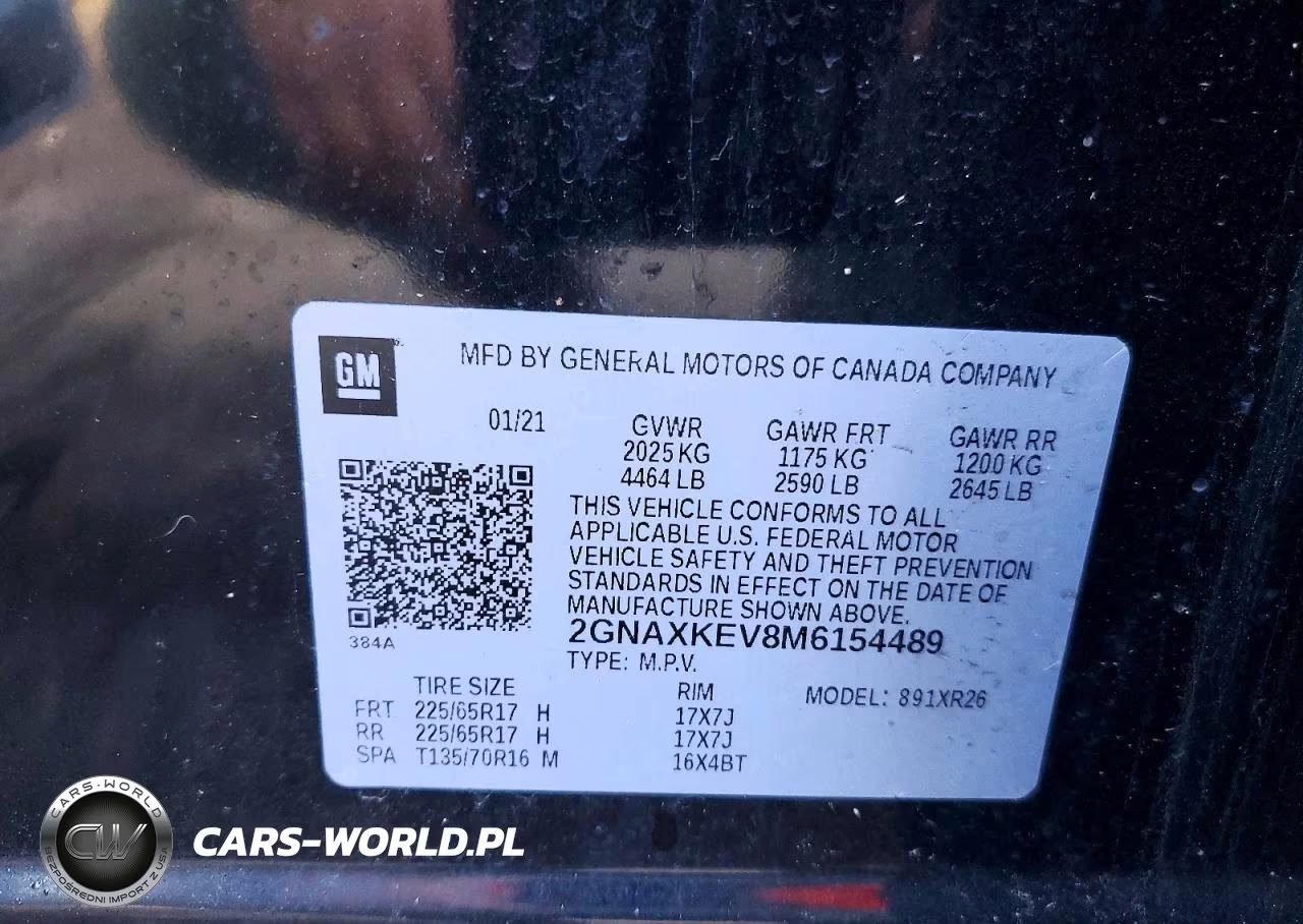 2021 Chevrolet Equinox Lt VIN:2GNAXKEV8M6154489 - 13
