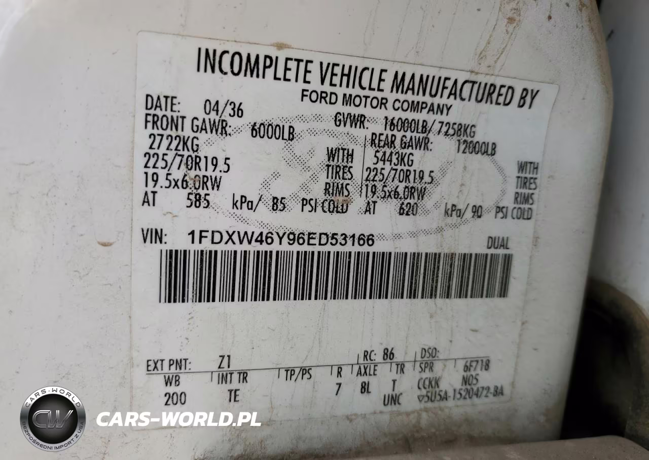 2006 Ford F450 Super Duty VIN:1FDXW46Y96ED53166 - 13