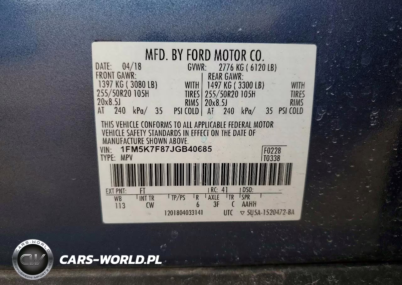 2018 Ford Explorer Limited VIN:1FM5K7F87JGB40685 - 13