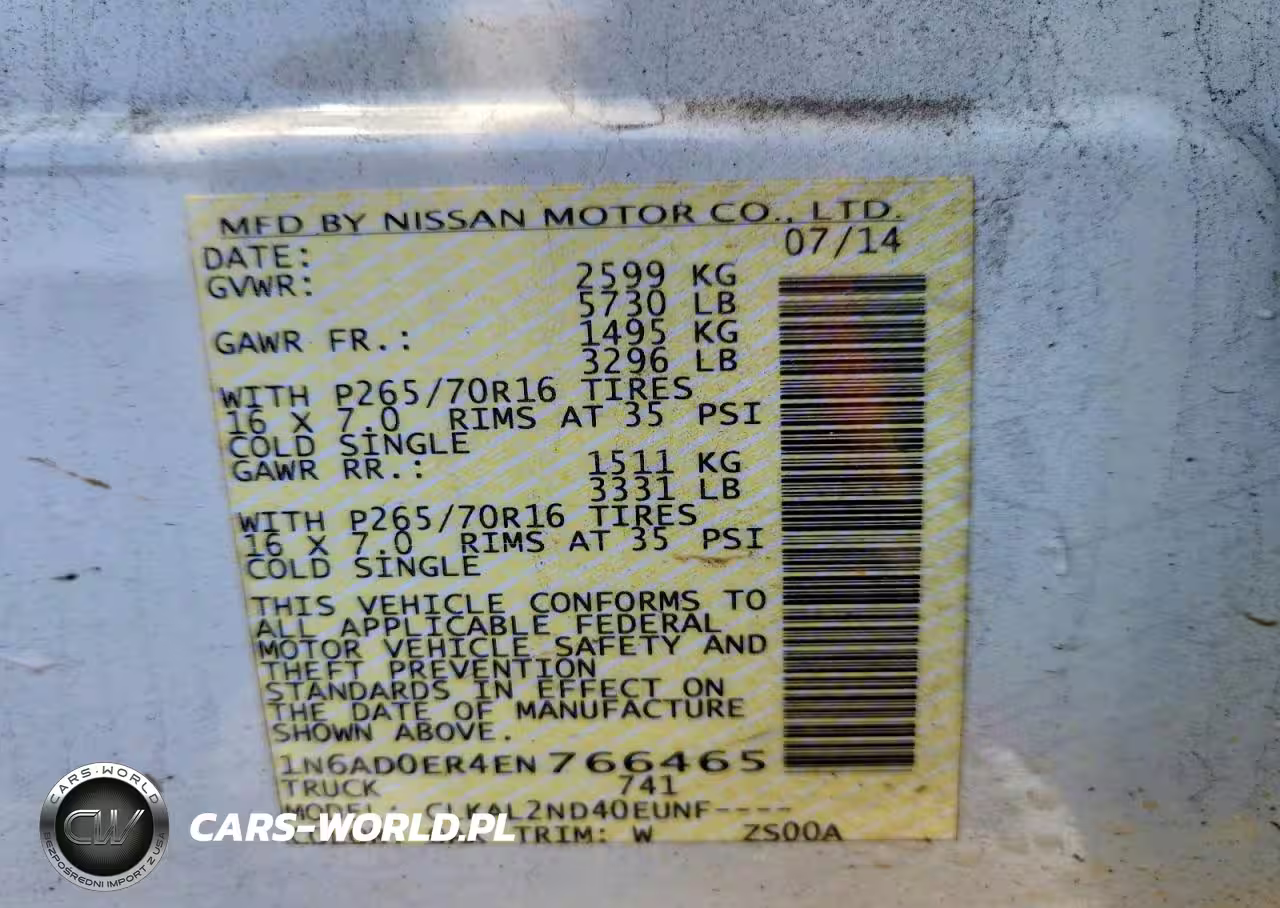 2014 Nissan Frontier S VIN:1N6AD0ER4EN766465 - 12