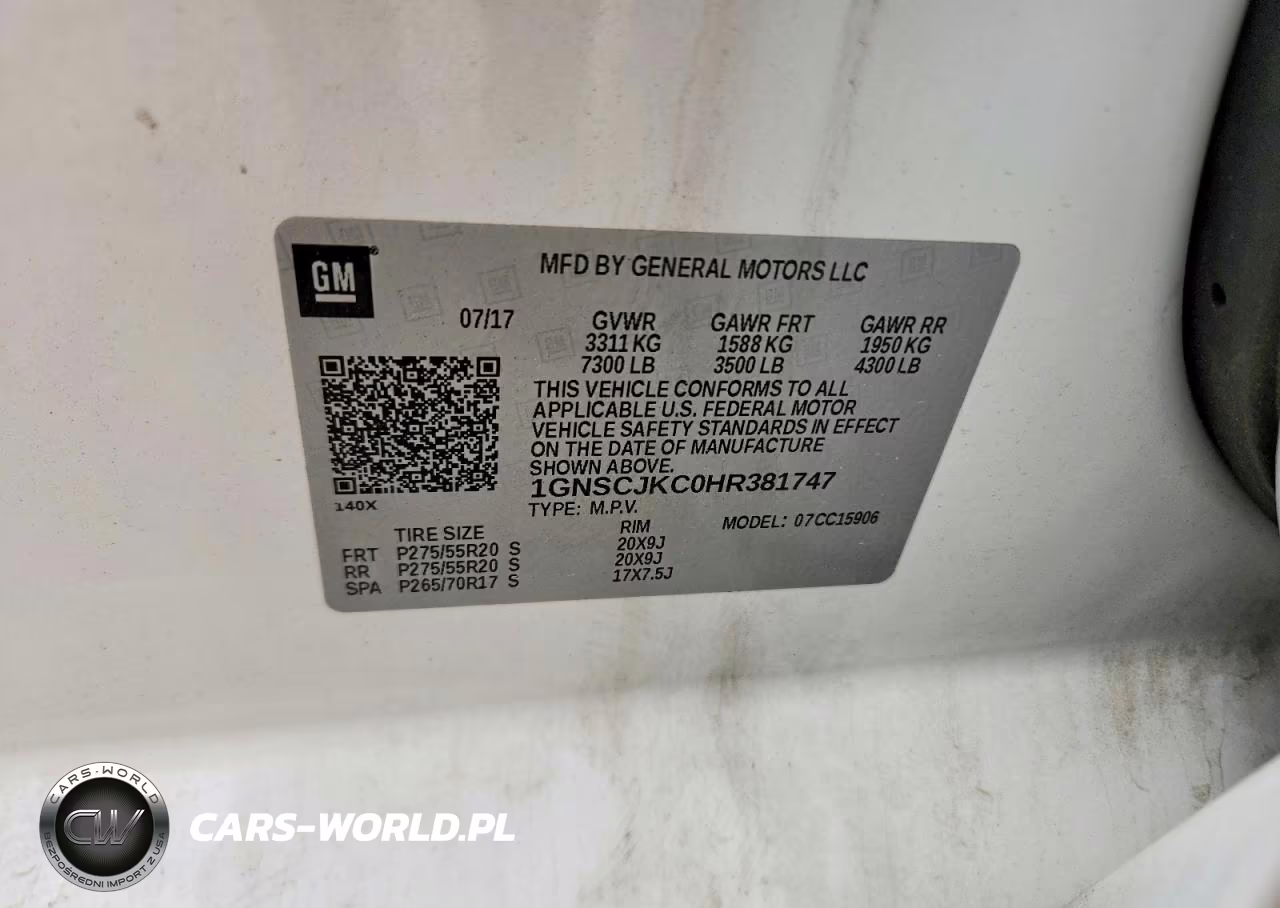 2017 Chevrolet Suburban C1500 Premier VIN:1GNSCJKC0HR381747 - 14