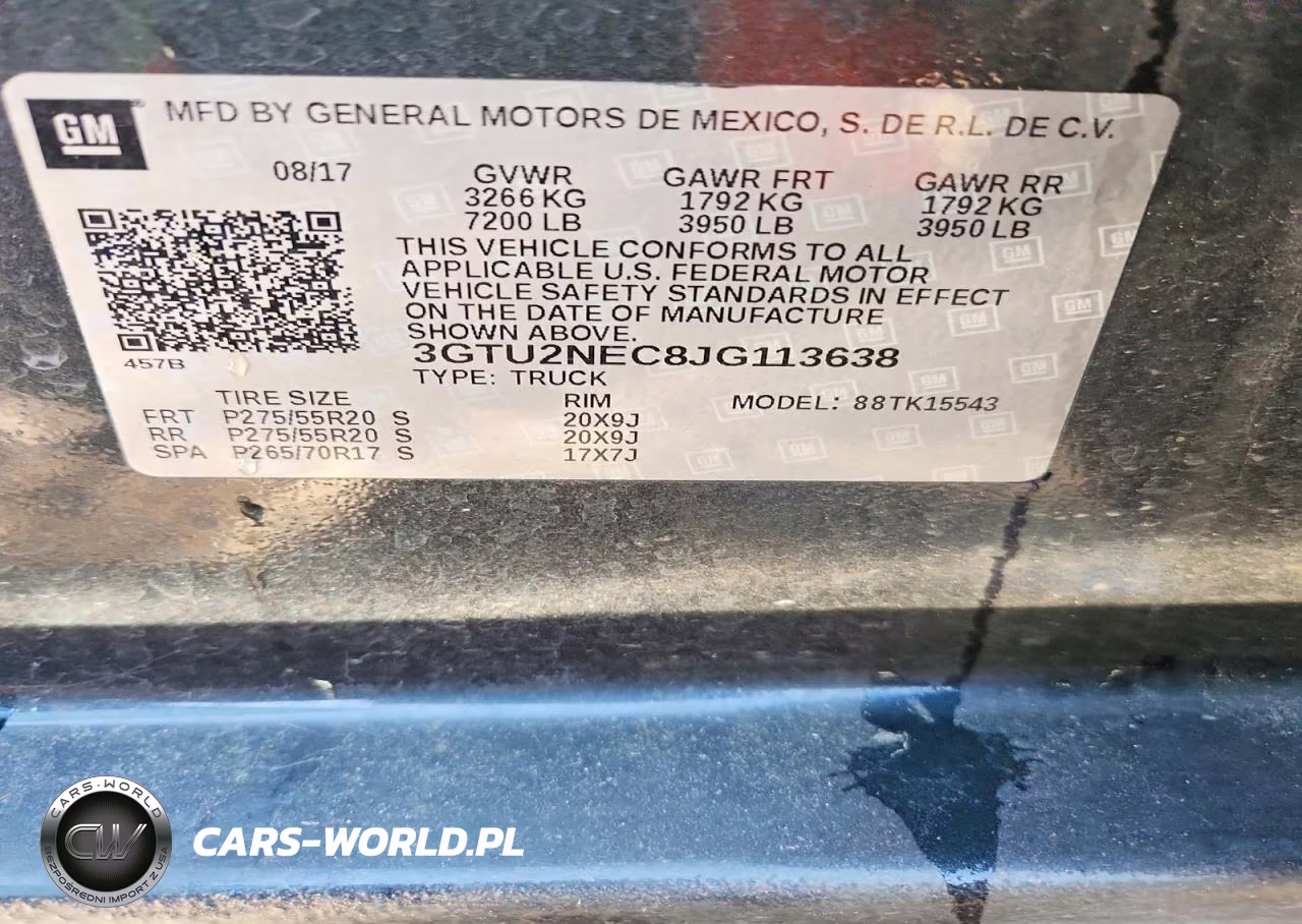 2018 GMC Sierra K1500 Slt VIN:3GTU2NEC8JG113638 - 12
