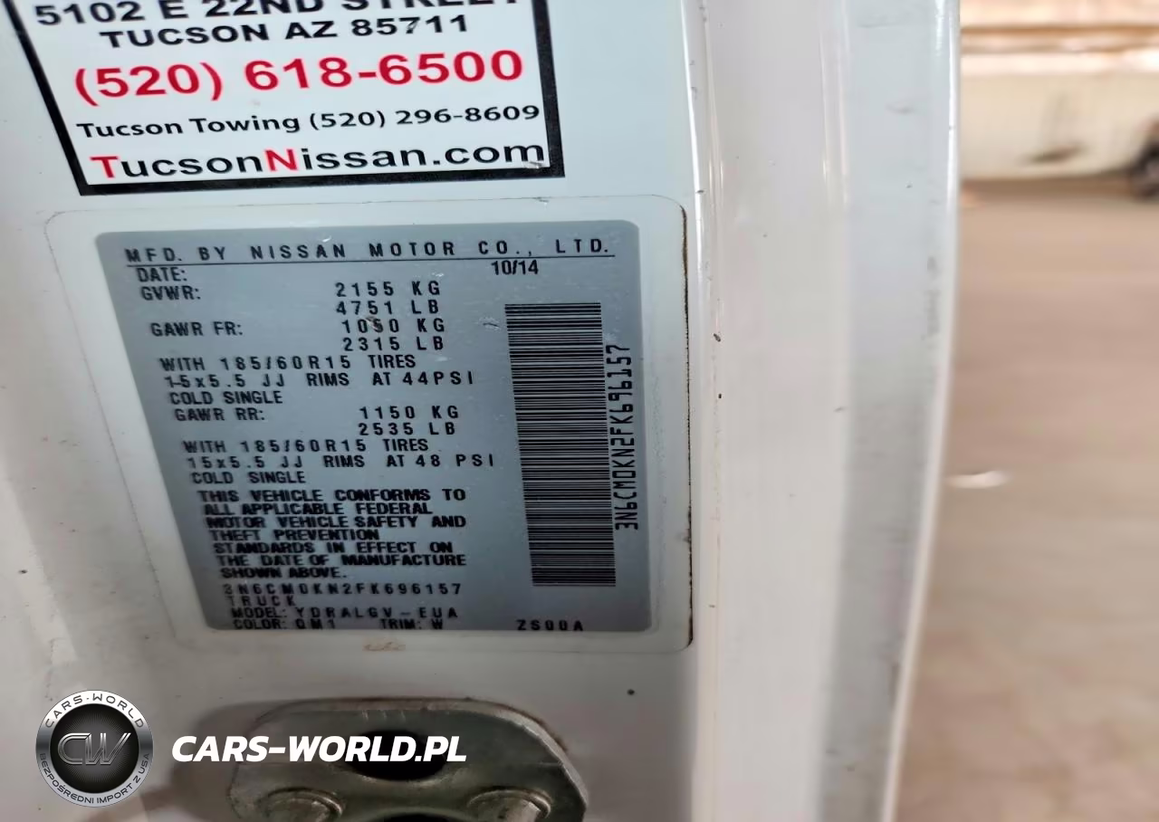 2015 Nissan Nv200 Sv VIN:3N6CM0KN2FK696157 - 13