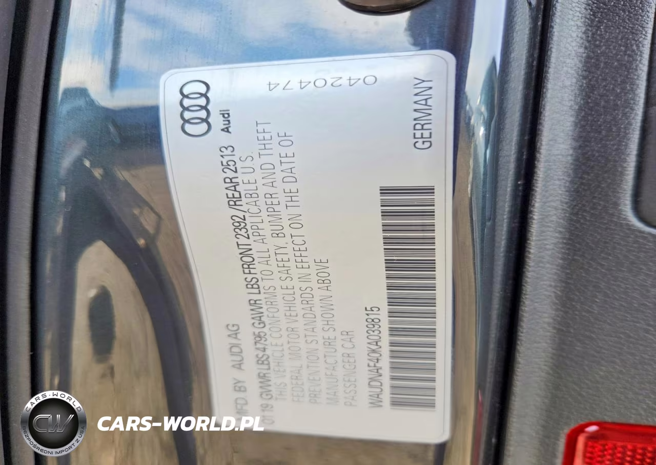 2019 Audi A4 Premium VIN:WAUDNAF40KA039815 - 12