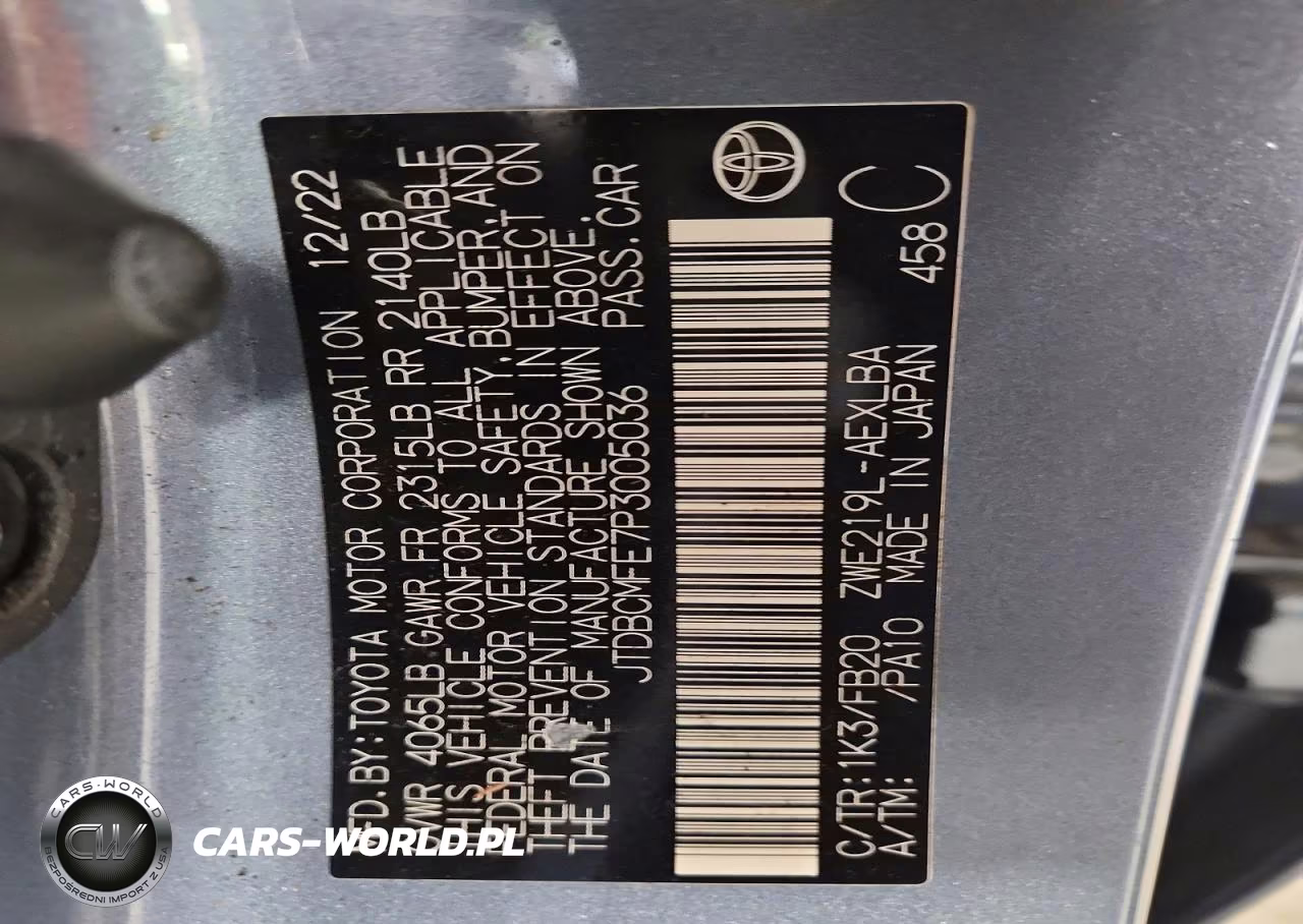 2023 Toyota Corolla Hybrid Le VIN:JTDBCMFE7P3005036 - 12