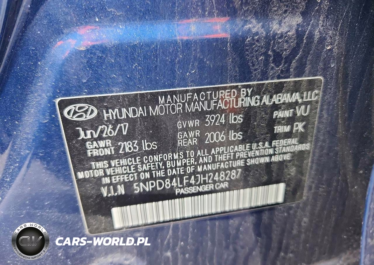 2018 Hyundai Elantra VIN:5NPD84LF4JH248287 - 12