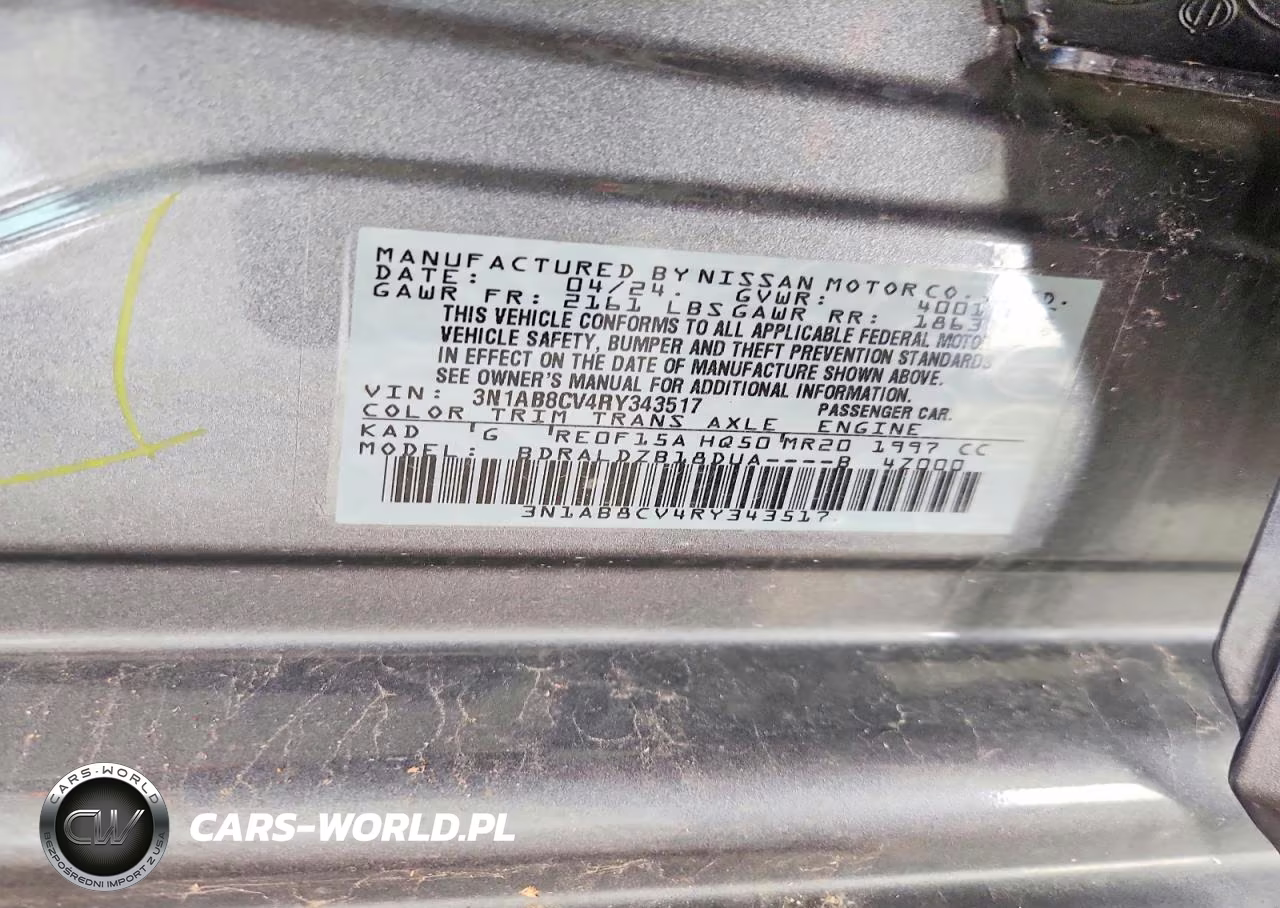 2024 Nissan Sentra Sv VIN:3N1AB8CV4RY343517 - 13