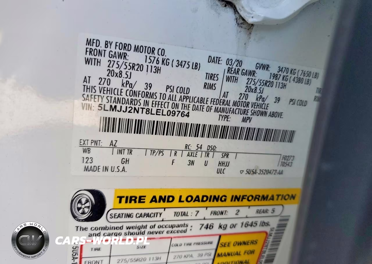 2020 Lincoln Navigator VIN:5LMJJ2NT8LEL09764 - 13