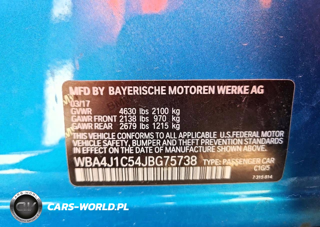 2018 BMW 430I Gran Coupe VIN:WBA4J1C54JBG75738 - 12