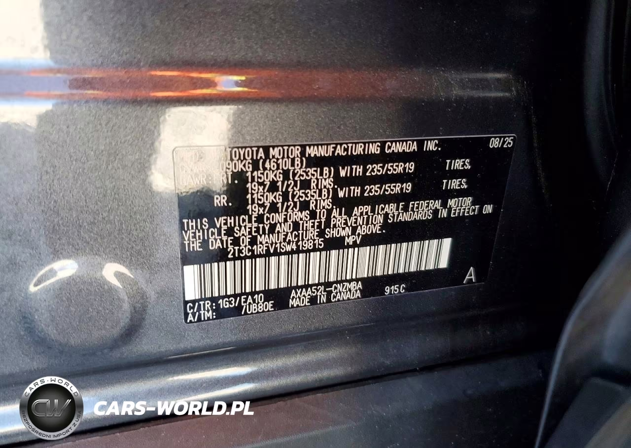 2025 Toyota Rav4 Xle Premium VIN:2T3C1RFV1SW419815 - 13