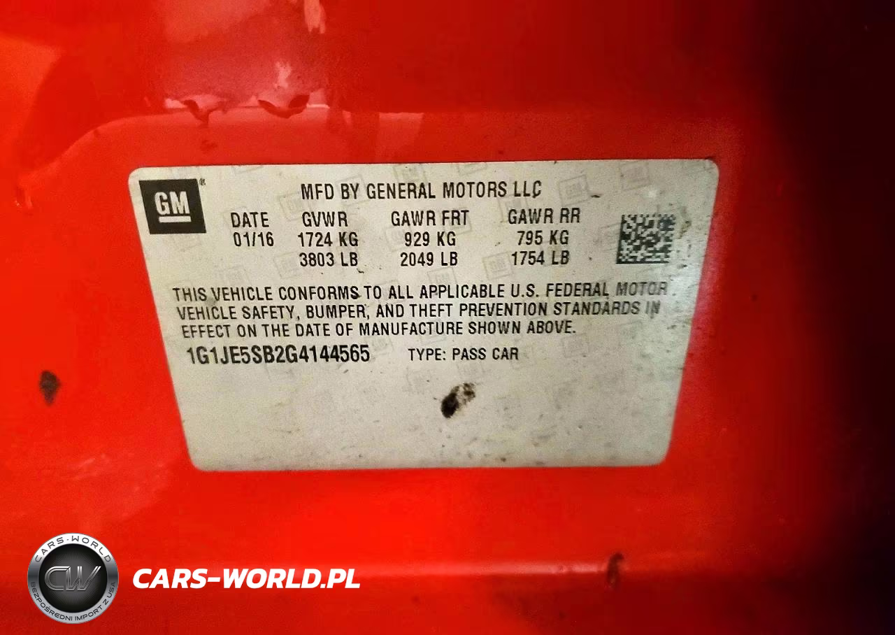2016 Chevrolet Sonic Ltz VIN:1G1JE5SB2G4144565 - 12