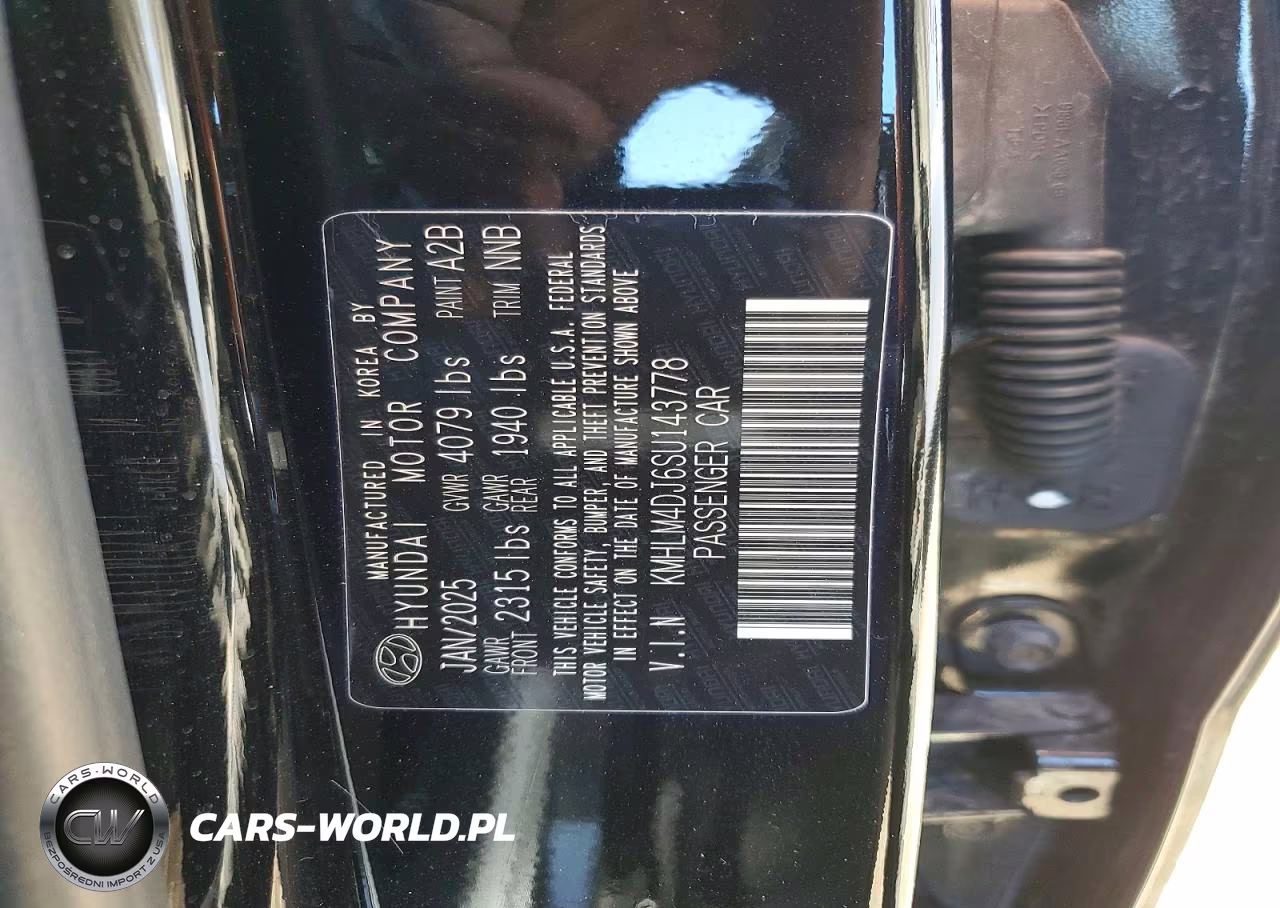 2025 Hyundai Elantra Hybrid Blue VIN:KMHLM4DJ6SU143778 - 12