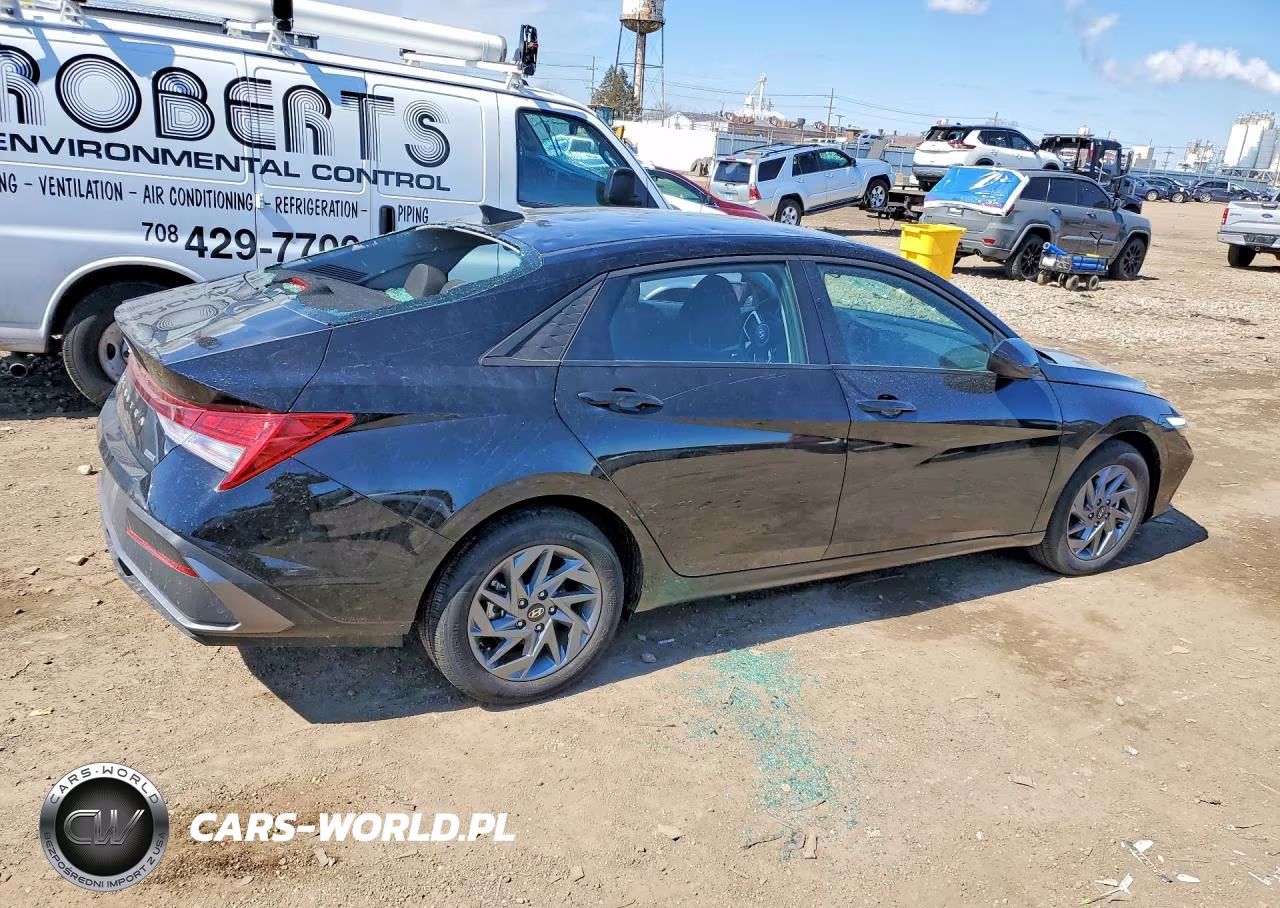 2025 Hyundai Elantra Hybrid Blue VIN:KMHLM4DJ6SU143778 - 3