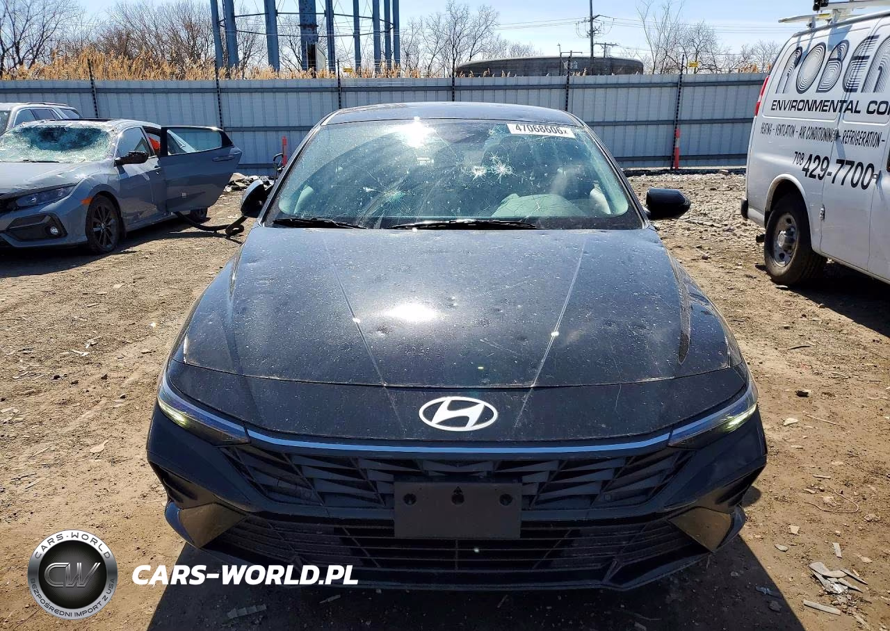 2025 Hyundai Elantra Hybrid Blue VIN:KMHLM4DJ6SU143778 - 5