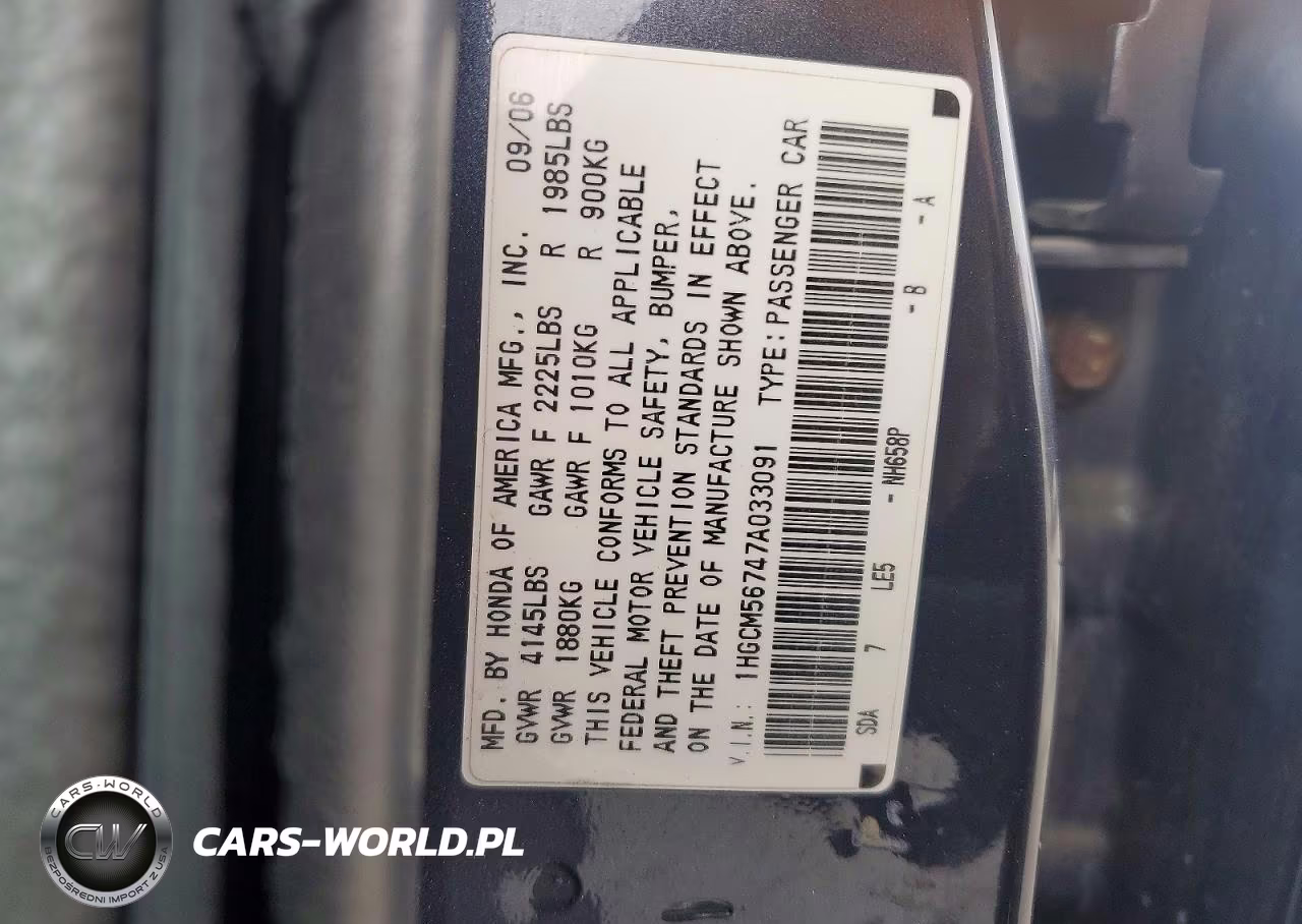 2007 Honda Accord Ex VIN:1HGCM56747A033091 - 12