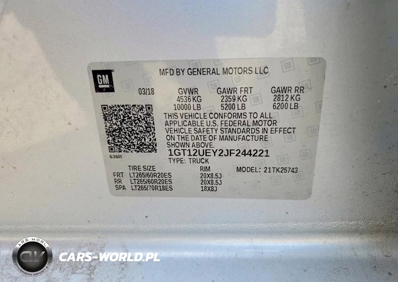 2018 GMC Sierra K2500 Denali VIN:1GT12UEY2JF244221 - 12