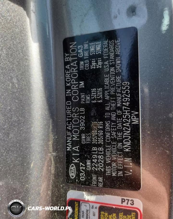 2017 Kia Soul Base VIN:KNDJN2A25H7492559 - 12