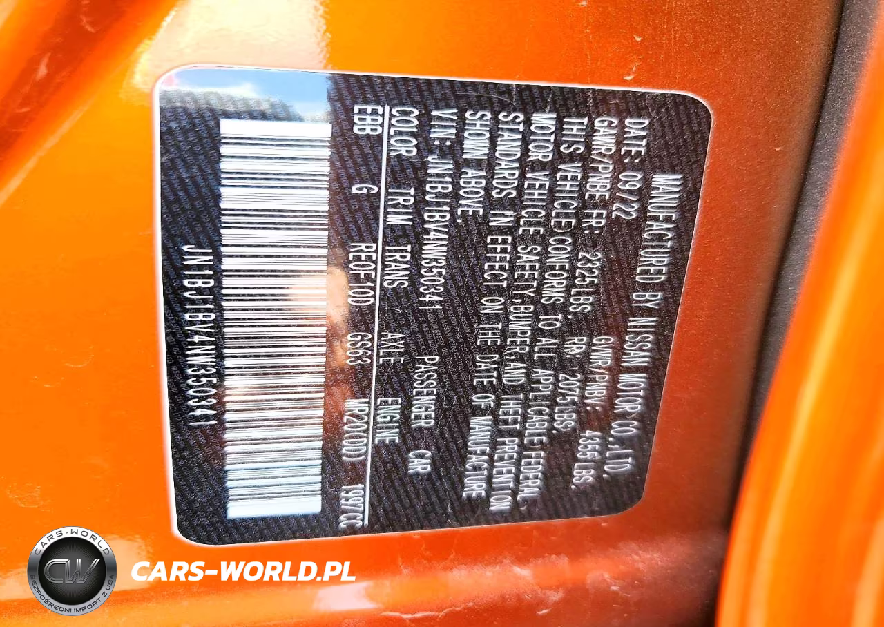 2022 Nissan Rogue Sport Sv VIN:JN1BJ1BV4NW350341 - 12