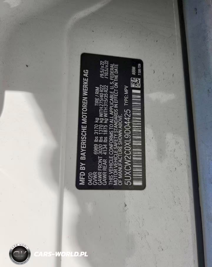 2020 BMW X7 xDrive40I VIN:5UXCW2C0XL9D04425 - 14