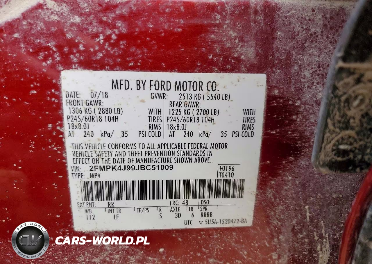 2018 Ford Edge Sel VIN:2FMPK4J99JBC51009 - 13
