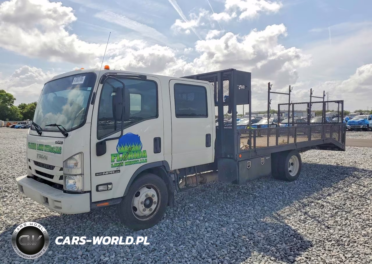 2021 Isuzu Npr Hd Crew Cab Flatbed Truck