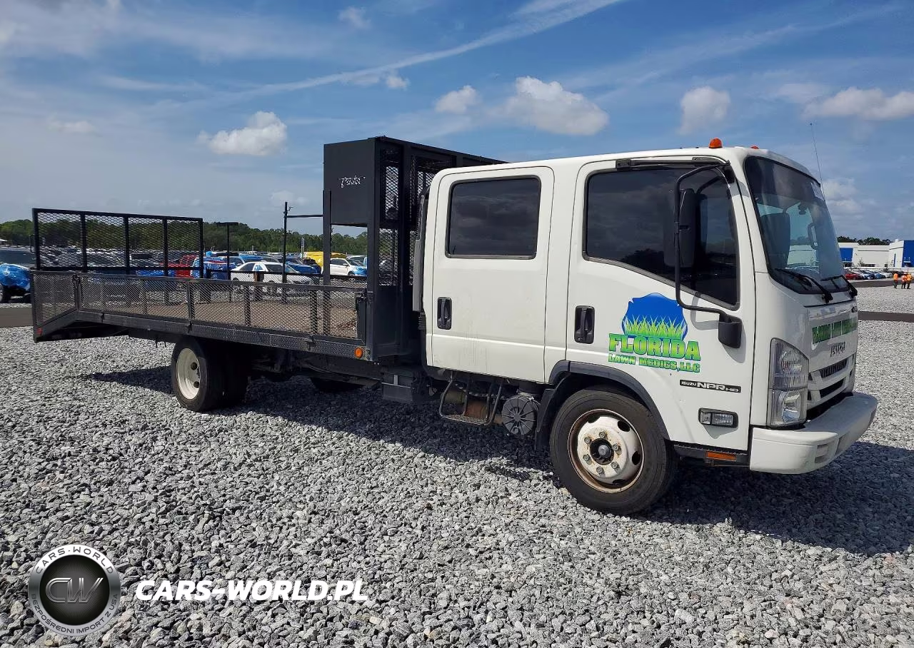 2021 Isuzu Npr Hd Crew Cab Flatbed Truck VIN:54DC4J1D5MS206106 - 4