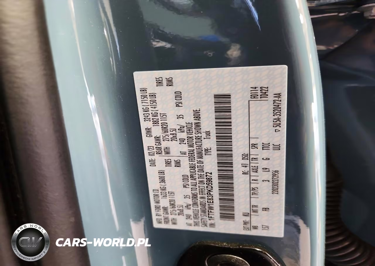 2023 Ford F150 VIN:1FTFW1E83PKD59872 - 13