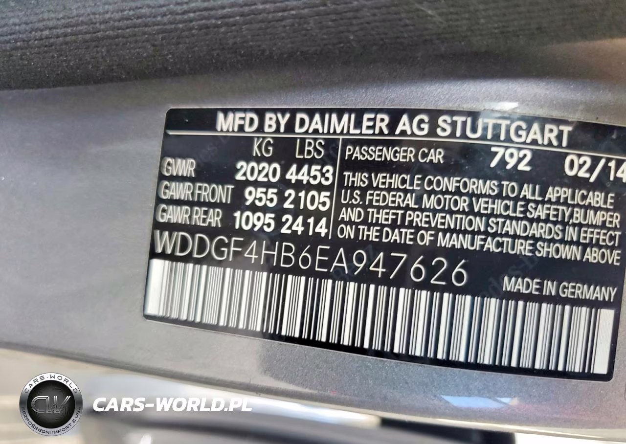 2014 Mercedes-Benz C 250 VIN:WDDGF4HB6EA947626 - 12