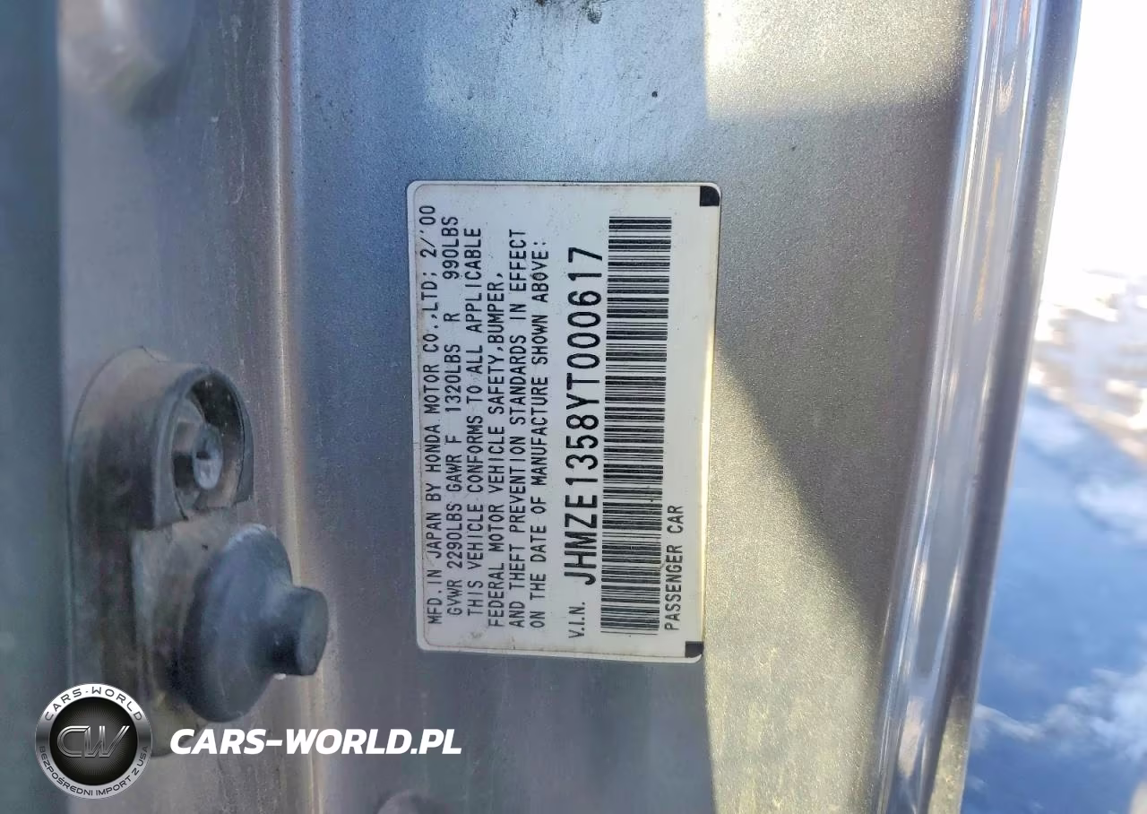 2000 Honda Insight VIN:JHMZE1358YT000617 - 13