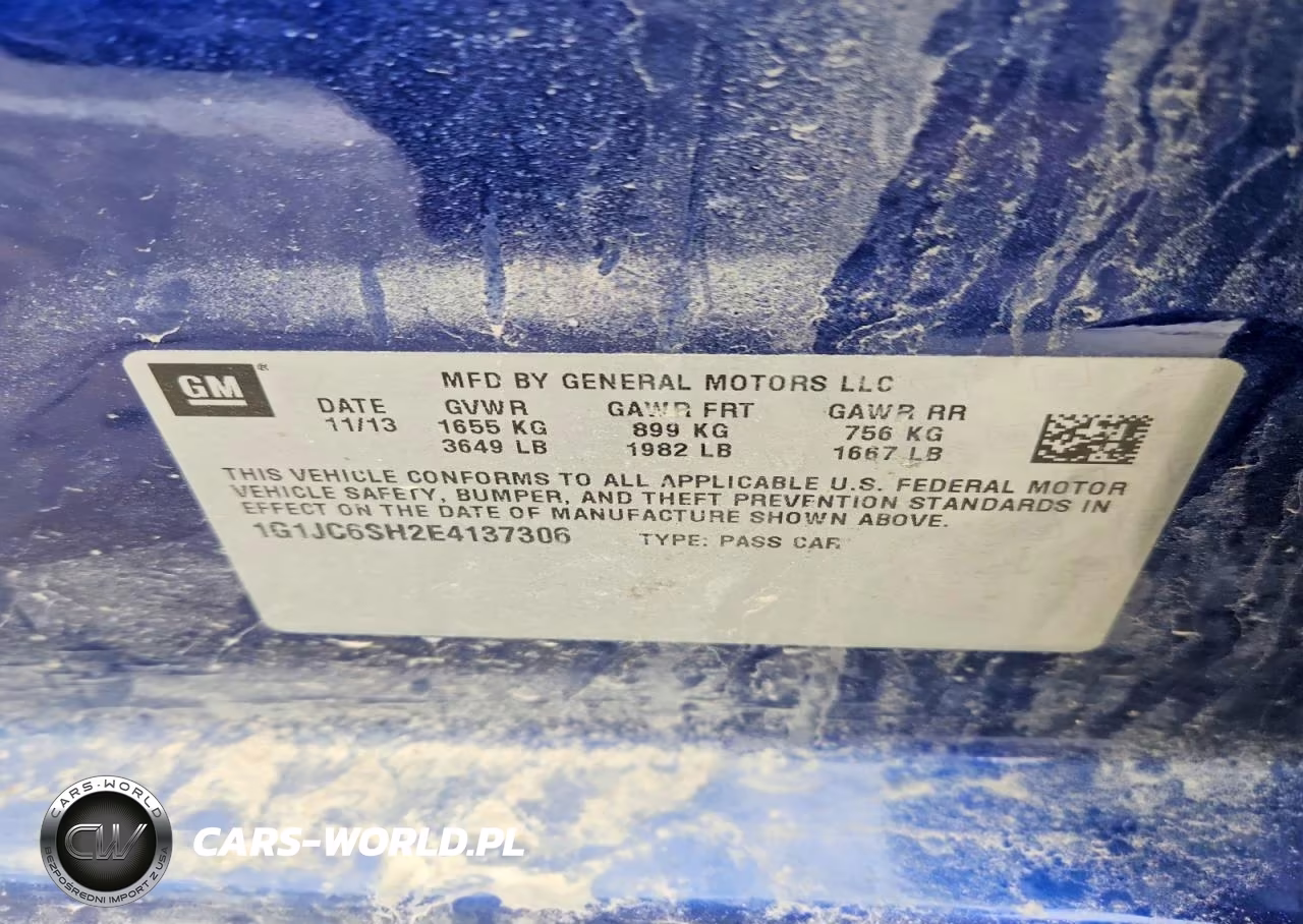 2014 Chevrolet Sonic Lt VIN:1G1JC6SH2E4137306 - 12