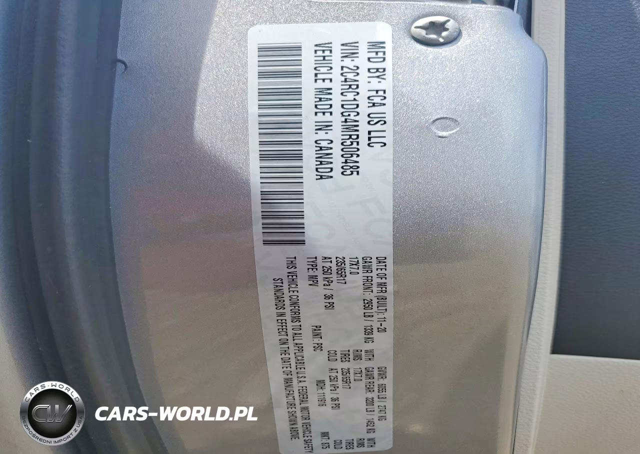 2021 Chrysler Voyager Lxi VIN:2C4RC1DG4MR506485 - 13